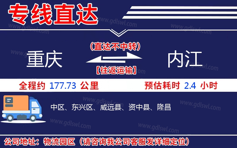 重慶到內(nèi)江物流公司 重慶到內(nèi)江物流公司